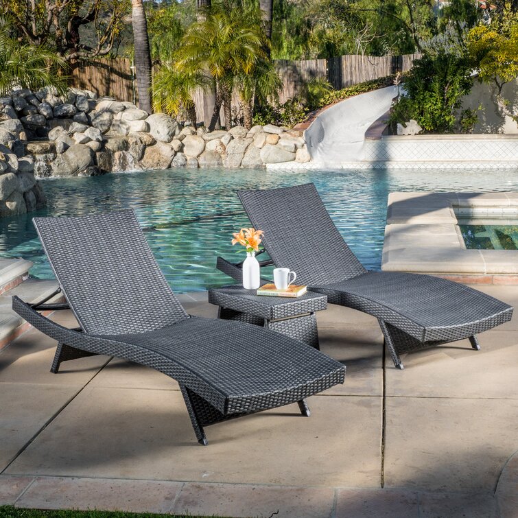 Wayfair sun loungers online rattan